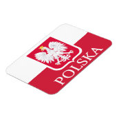 Flexible Drapeau polonais Polska Armoiries Flex Magnet (Côté Gauche)
