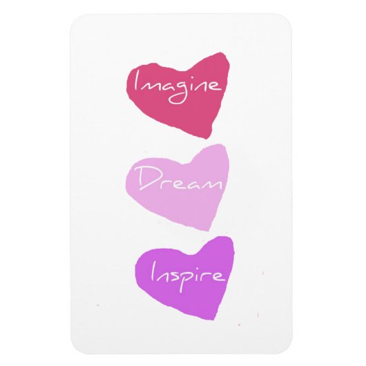 Flexible Dream Hearts Magnet (Vertical)