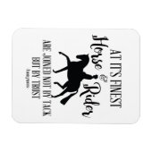 Flexible Dressage Horse et Rider Citation Magnet (Horizontal)