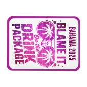 Flexible Drink Package Cruise Ship Stateroom Magnet (Horizontal)