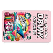 Flexible Drink Package Cruise Ship Stateroom Magnet (Horizontal)