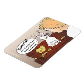 Flexible Drôle Bull Terrier Cartoon Magnet Fridge (Côté Gauche)