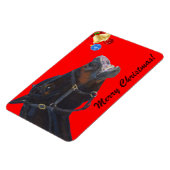 Flexible Drôle Cheval de Noël Premium Flexi Magnet (Côté Gauche)