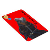 Flexible Drôle Cheval de Noël Premium Flexi Magnet (Côté Droit)