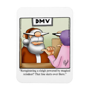 Flexible Drôle Père Noël chez DMV Humour Magnet Cadeau