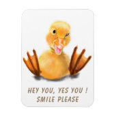 Flexible Duckling Jouer Wink Magnet Smile Cartoon (Vertical)
