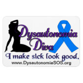 Flexible Dysautonomia Diva Magnet (Horizontal)