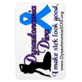 Flexible Dysautonomia Diva Magnet (Vertical)