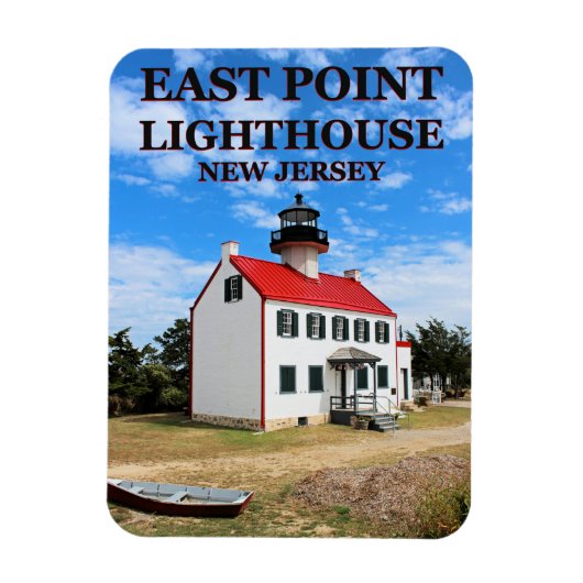 Flexible East Point Lighthouse, New Jersey Photo Magnet (Vertical)