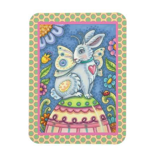Flexible EASTER EGG FAIRY, IMAGINAIRE RABBIT MAGNET Rectang (Vertical)