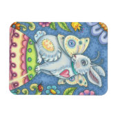 Flexible EASTER EGG FAIRY, RABBIT MAGNET Rectangle (Horizontal)