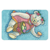 Flexible EASTER EGG TEDDDY BEAR MAGNET Grand Rectangle (Horizontal)