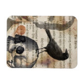 Flexible Edgar Allan Poe Le Raven Magnet (Horizontal)