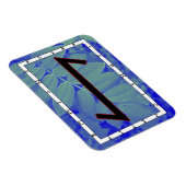 Flexible Eihwaz Viking Rune Magnet - Persévérance Centrée! (Côté Droit)