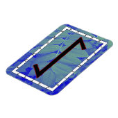Flexible Eihwaz Viking Rune Magnet - Persévérance Centrée! (Côté Gauche)