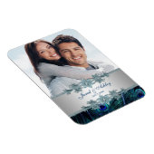 Flexible Elégant Magnet Réservez la date photo Peacock (Côté Droit)