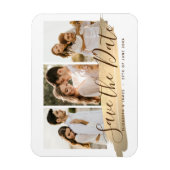 Flexible Elegant Photo Save The Date Magnet Invitation (Vertical)
