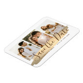 Flexible Elegant Photo Save The Date Magnet Invitation (Côté Gauche)