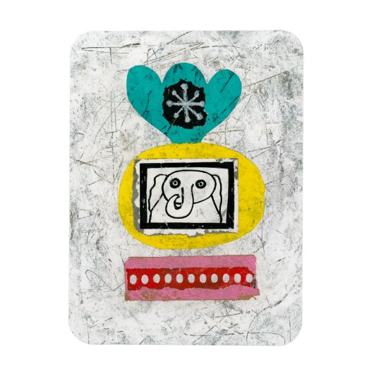 Flexible Eléphant est câblé Refrigerator Magnet (Vertical)