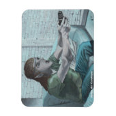 Flexible Elf Video Gamer Refigerator Magnet (Vertical)