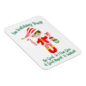 Flexible Elf Vous Regarder Père Noël Christmas Frigo Magnet (Côté Droit)