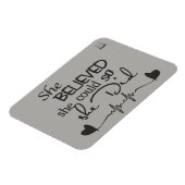 Flexible Elle Croyait Fridge Magnet (Côté Gauche)