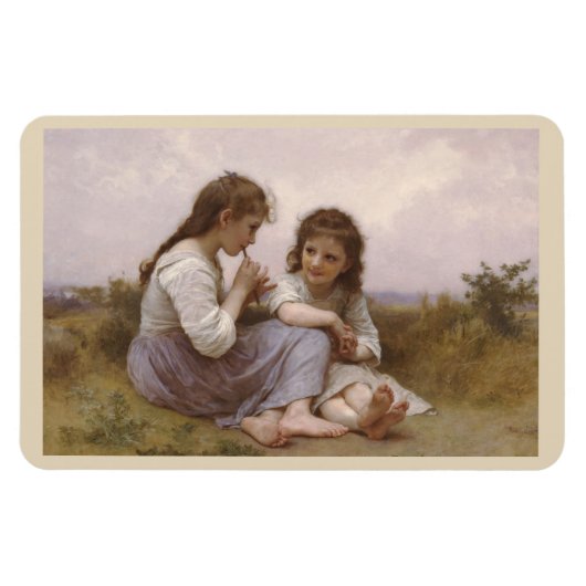 Flexible Enfance Idyll par Bouguereau Magnet (Horizontal)