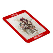 Flexible Enfants vintages Joyeux Magnet de Noël (Côté Droit)