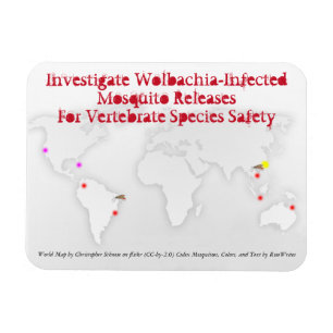 Flexible Enquêter Wolbachia 3 x 4 Magnet par RoseWrites