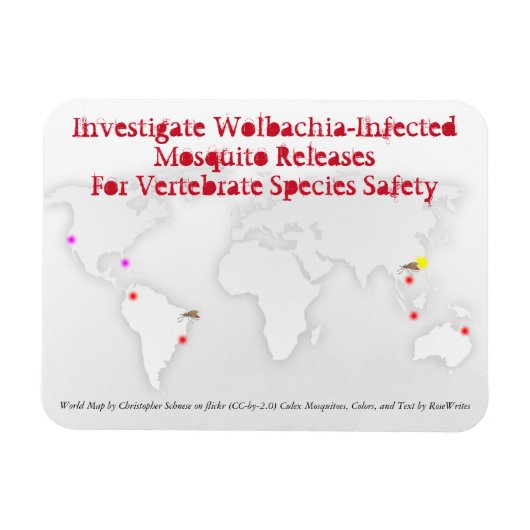 Flexible Enquêter Wolbachia 3 x 4 Magnet par RoseWrites (Horizontal)