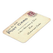 Flexible Enregistrer la date carte postale Magnet (Côté Gauche)
