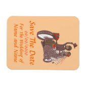 Flexible Enregistrer la date Magnet Biker / mariages de mot (Horizontal)