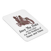 Flexible Enregistrer la date mariages de Magnet Biker (Côté Droit)