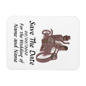 Flexible Enregistrer la date mariages de Magnet Biker (Horizontal)