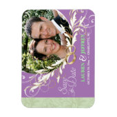 Flexible Enregistrer la date - Sage & Lavender Photo Magnet (Vertical)