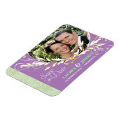 Flexible Enregistrer la date - Sage & Lavender Photo Magnet (Côté Gauche)