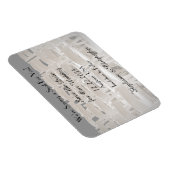 Flexible Enregistrer la date Sepia Mariage chaises Magnet (Côté Droit)