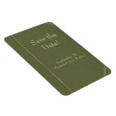 Flexible Enregistrer la date Vintage livre vert Magnet (Côté Droit)