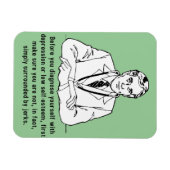 Flexible Entouré Par Jerks Funny Premium Magnet (Horizontal)