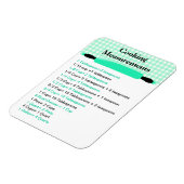 Flexible Équivalents de mesure des cuisines Magnet du graph (Côté Gauche)