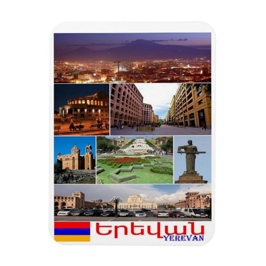 Flexible Erevan - I Love - Magnet (Vertical)