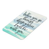 Flexible Ésaïe 43:2 Eaux profondes Bible Verse Magnet (Côté Gauche)