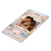 Flexible Eternally Majestic Photo Save Date Wedding Magnet (Côté Gauche)