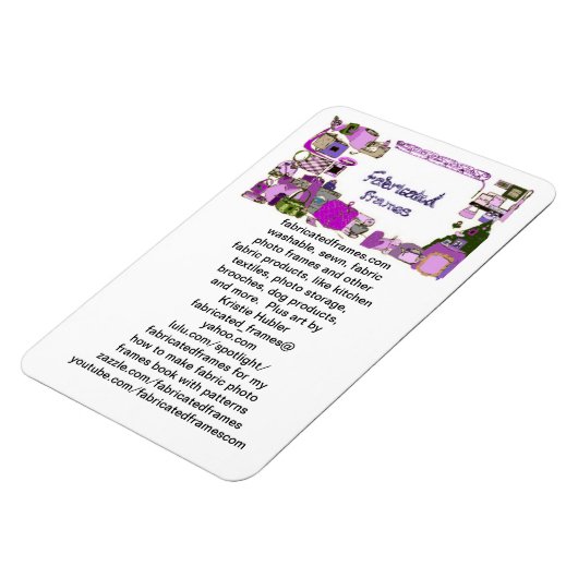 Flexible fabricatedframes.com logo Premium Flexi Magnet (Côté Gauche)