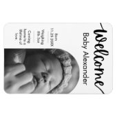 Flexible Faire-part de naissance bébé - Magnet photo en arc (Horizontal)