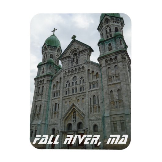 Flexible Fall River, MA Historical Church Magnet (Vertical)