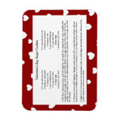 Flexible Family Recette Keepsaké Valentines Jour Magnet (Vertical)