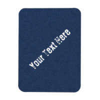 Faux Blue Jeans Fabric Custom Text Magnet