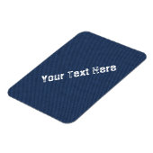 Flexible Faux Blue Jeans Fabric Custom Text Magnet (Côté Gauche)