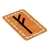 Flexible Fehu Viking Rune Magnet - Devenir ! (Côté Droit)